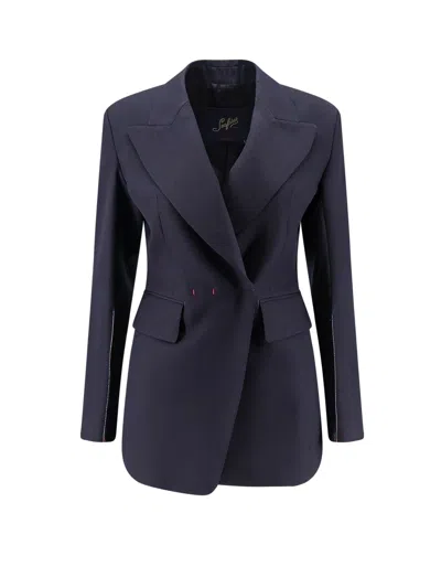Seafarer Blazer Gilda In Lana Vergine In Blue