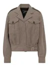 Seafarer Houndstooth-pattern Wool Jacket In Brown