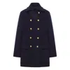Seafarer Double-breasted Wool And Cashmere Coat In Blue