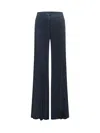 Seafarer Blue Regular Flat Front Pants In Blue