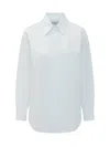Seafarer Blue Relaxed Solid Shirt In Black
