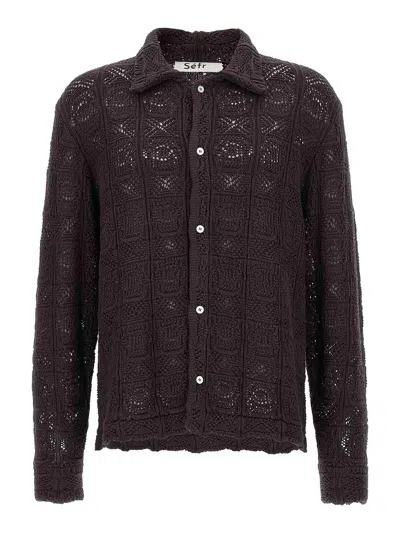 Seafarer Myles Overshirt In Brown