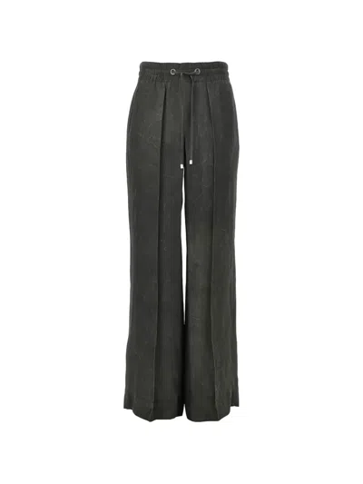 Seafarer Breeze Drawstring Wide-leg Trousers In Black