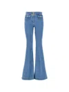 Seafarer Button Flared Jeans In Blue