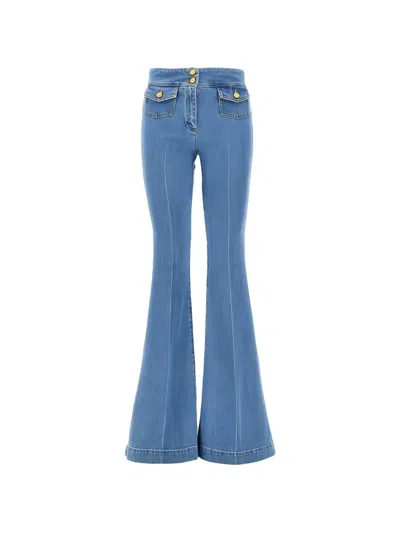 SEAFARER BUTTON FLARED JEANS
