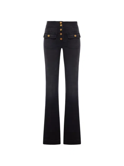 Seafarer Button Pocket Denim Trousers In Blue