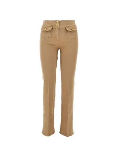Seafarer Button Pocket Jeans In Brown
