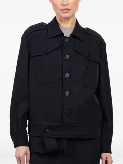 Seafarer Buttoned Jacket In Blue