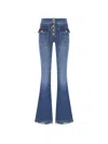 Seafarer Button-front Flared Jeans In Blue