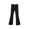 Seafarer Button-up Flared Jeans In Black