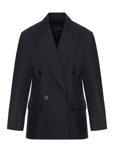Seafarer Carmen Double-breasted Tailored Jacket In Black