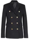 Seafarer 'chantal' Gabardine Double-breasted Jacket In Multicolor
