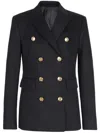 Seafarer 'chantal' Gabardine Double-breasted Jacket In Multicolor