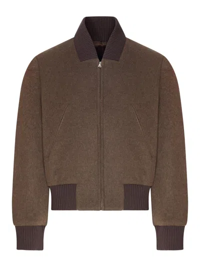 Seafarer Clara Wool Bomber Jacket In Brown