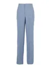 Seafarer 'colorado' Light Blue Pants With Maxi Pocket Applied On The Back In Fabric  Woman In Blue