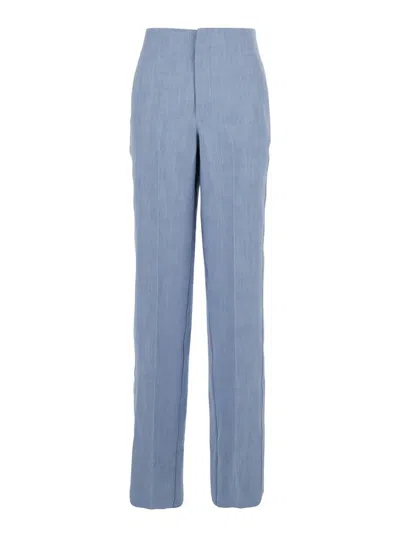 Seafarer 'colorado' Light Blue Pants With Maxi Pocket Applied On The Back In Fabric  Woman