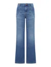 Seafarer Patch-pocket Flared Jeans In Blue