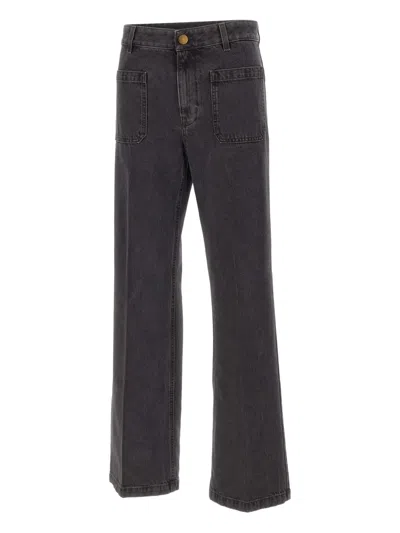 Seafarer Curt Pocket-detail Jeans In Black