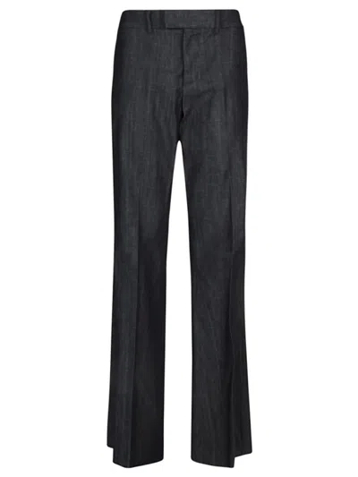 SEAFARER DARK BLUE DENIM FLARED DENIM JEANS