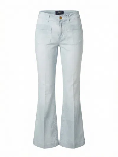 Seafarer Delphine Patch-pocket Flared Jeans In Blue