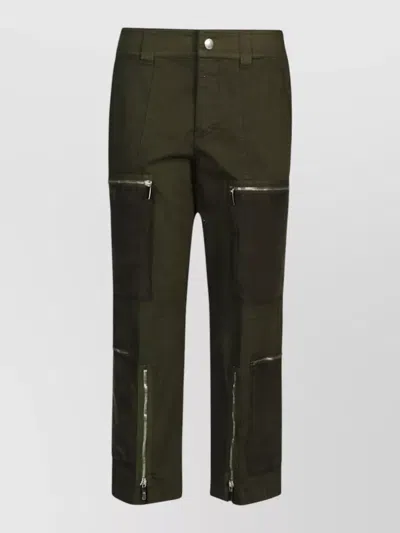 Seafarer Delta Cargo Trousers Multiple Pockets Front Zippers In Green
