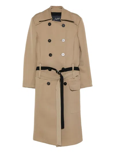 SEAFARER DOUBLE-BREASTED BELTED COAT