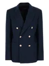 Seafarer Double-breasted Gold-button Jacket In Blue