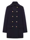 Seafarer Double-breasted Wool And Cashmere Coat In Blue