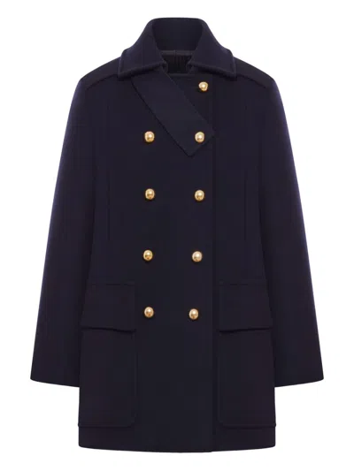 SEAFARER DOUBLE-BREASTED WOOL AND CASHMERE COAT