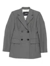 Seafarer Bonnie Double-breasted Wool Jacket In Gray