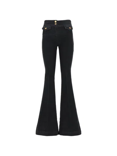 Seafarer Emi Flared Trousers In Black