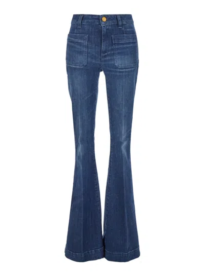 SEAFARER SEAFARER FLARED DENIM PANTALONE DELPHINE WITH CLASSIC FIT