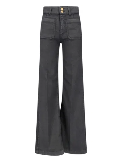 Seafarer Flared Trousers In Black
