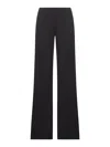 Seafarer Lightweight Wool Wide Trousers In Black