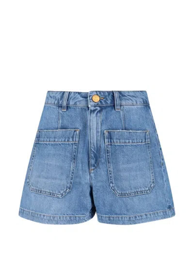 Seafarer Four-pocket Denim Shorts In Blue