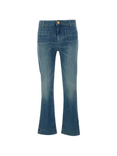 Seafarer Francoise Patch-pocket Jeans In Blue