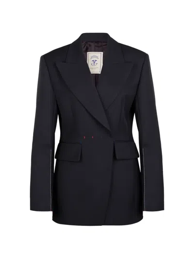 Seafarer Black Gilda Structured Tailored Blazer