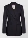 Seafarer Gilda Tailored Jacket Back Vent Lapels In Black