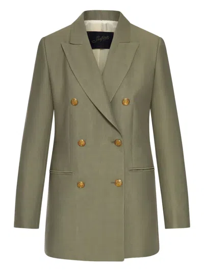 SEAFARER GOLD-BUTTON DOUBLE-BREASTED BLAZER