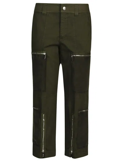 SEAFARER GREEN OLIVE ZIPPED TROUSERS
