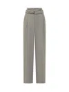 Seafarer Grey Relaxed Flat Front Pants In Grey