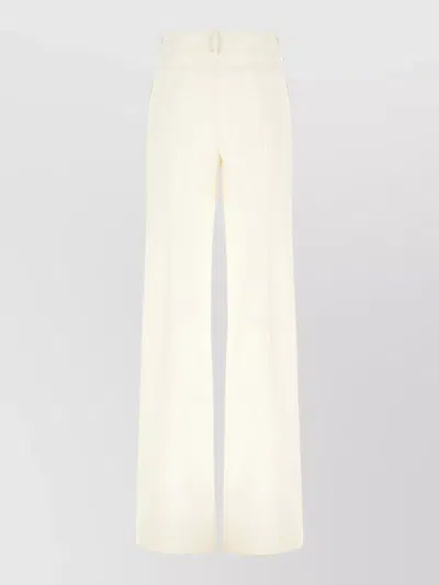 Seafarer High Waist Wide Leg Pants Back Pockets Belt Loops In Neutral