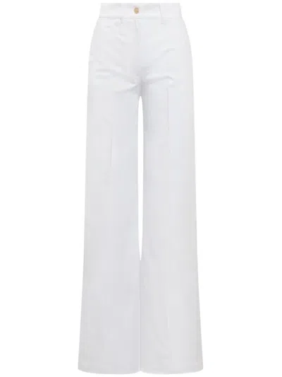 Seafarer High-waisted Trousers In White