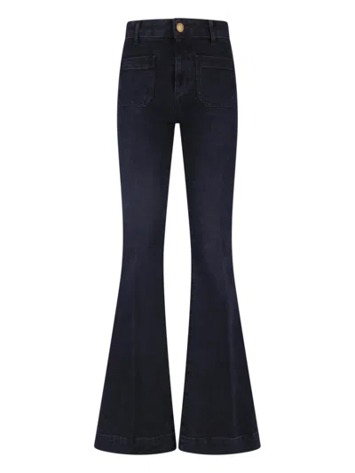 Seafarer High-rise Flare Jeans In Black