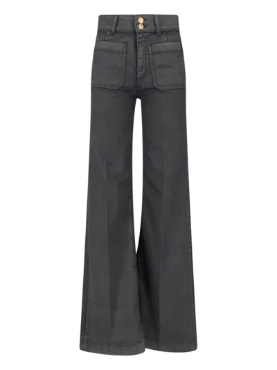 Seafarer High-waist Wide-leg Jeans In Purple