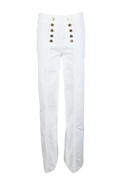 Seafarer High-waisted White Jeans