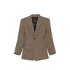 Seafarer Houndstooth-pattern Single-breasted Blazer In Brown/black