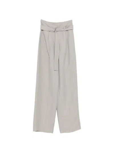 Seafarer Irony Belt Trousers In Gray