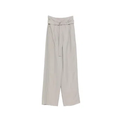 Seafarer Irony Belt Trousers In Gray