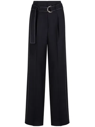 Seafarer Belted Trousers In Black